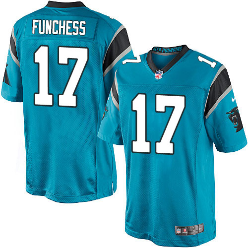 Men's Limited Devin Funchess Nike Jersey Blue Alternate - #17 NFL Carolina Panthers